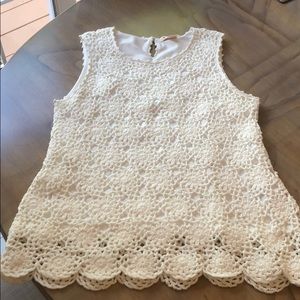 Brooks Brothers Lace Top